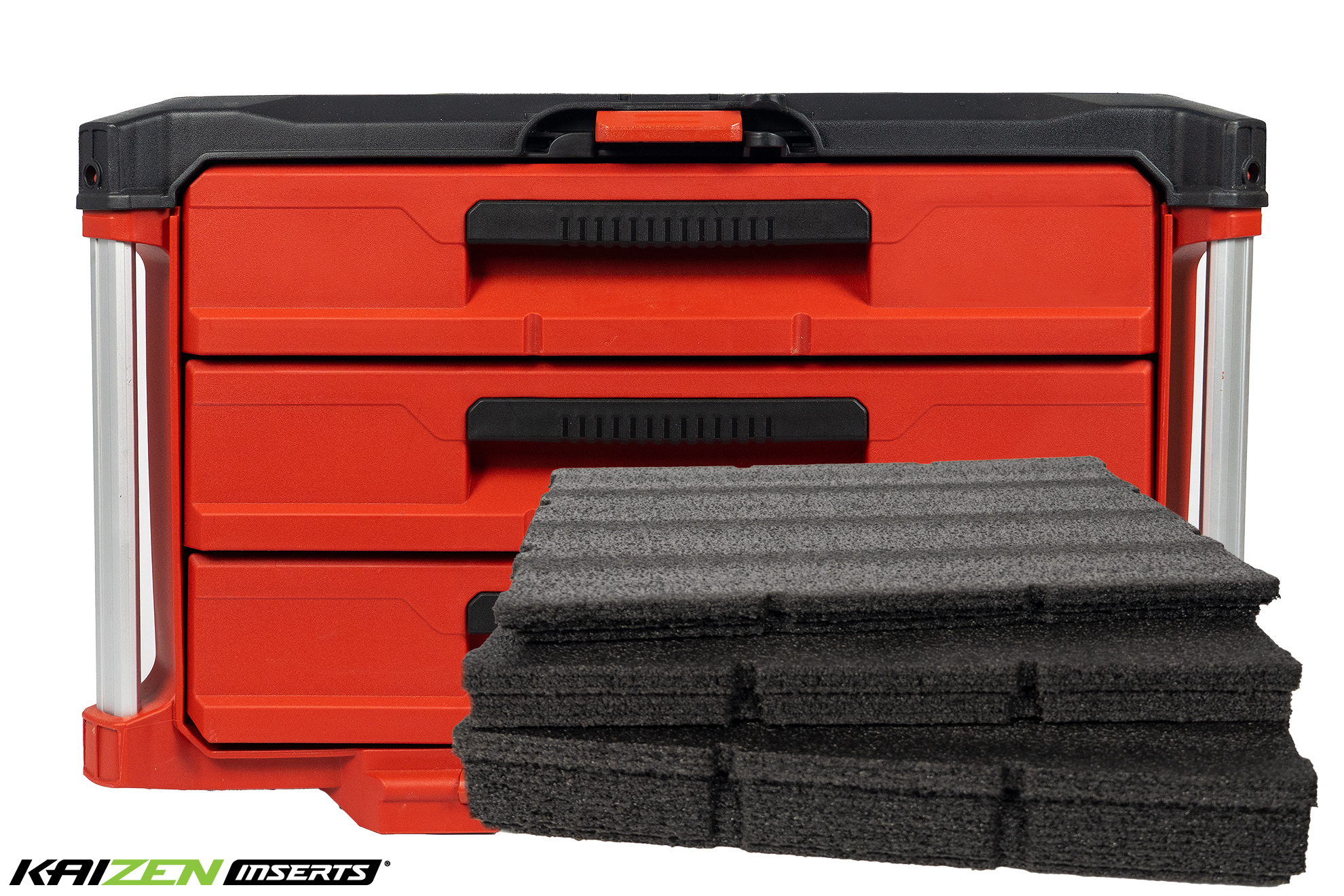 Milwaukee Customizable Foam Insert for Packout Drawer Tool Boxes — 12.5in.L  x 16.3in.W x 4.8in.H, Model# 48-22-8452