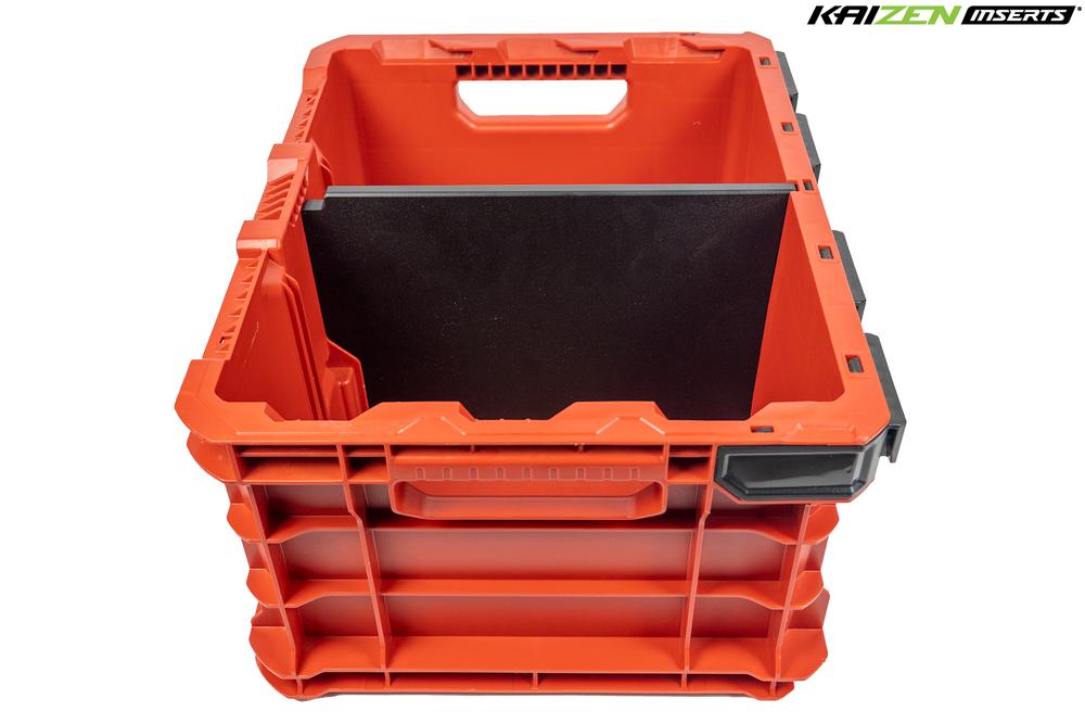 Kaizen Source HDPE Plastic full height single divider Milwaukee PACKOUT 18.6 in. Tool
