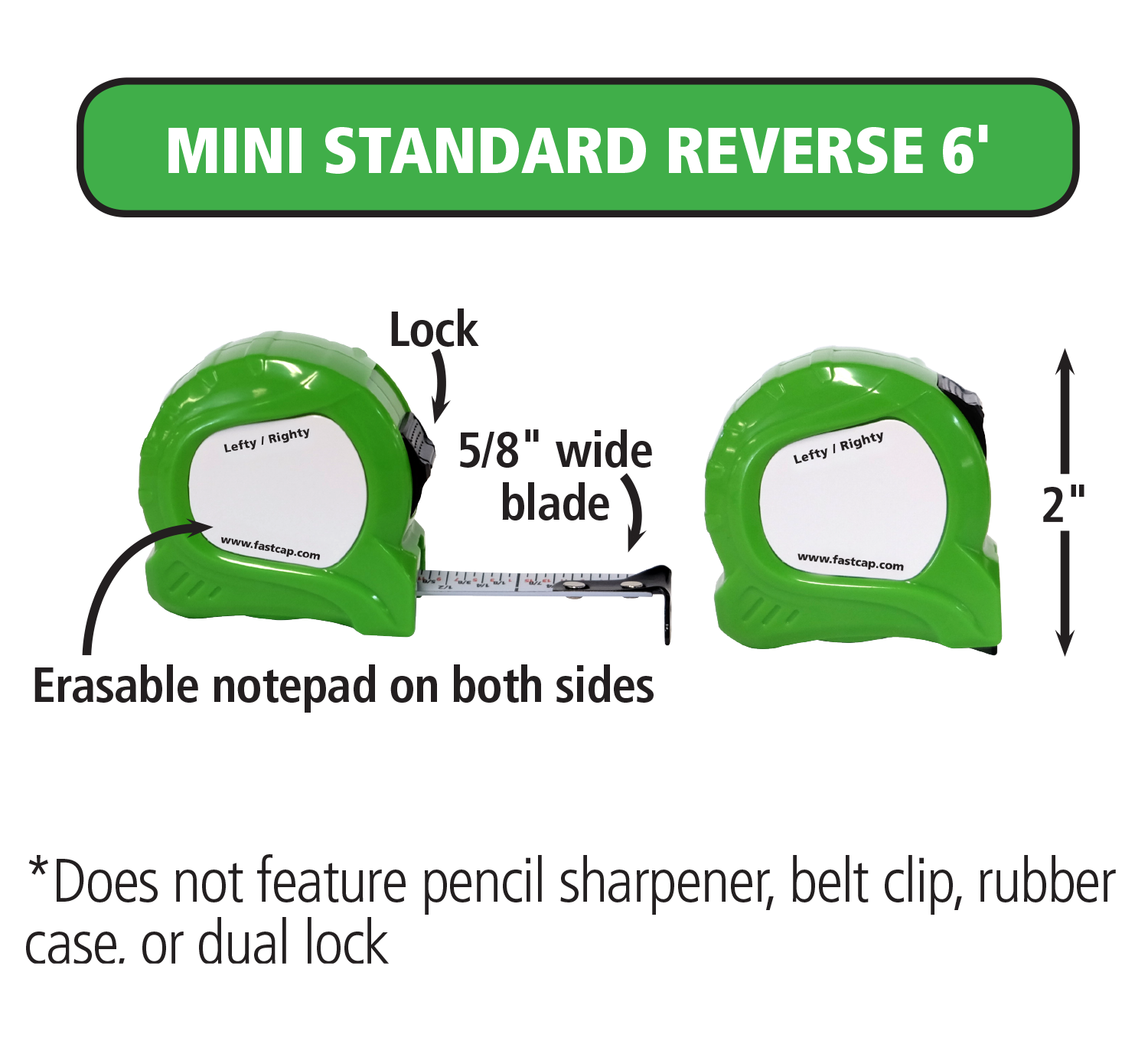 FastCap Standard Reverse: 16' Tape Measure