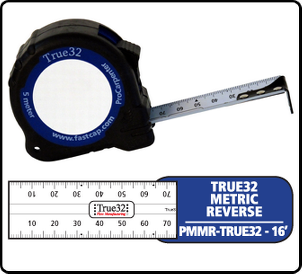 Kaizen Source - FastCap True32 Metric Reverse ProCarpenter Tape